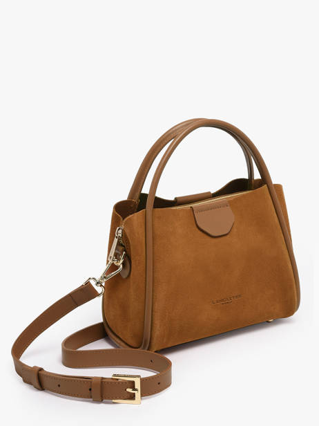 Handtas Suede Ida Leder Lancaster Bruin suede ida 100 ander zicht 2